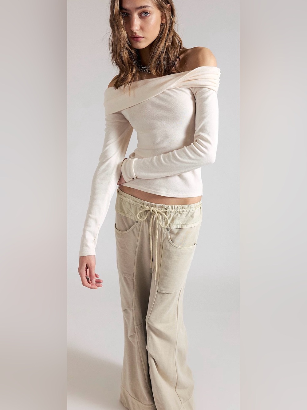 Free People - NWT Robbie Off The Shoulder Top Large